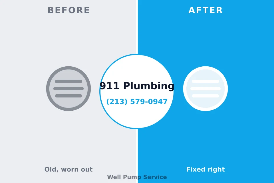 Before and after: plumbing company Galveston, IN